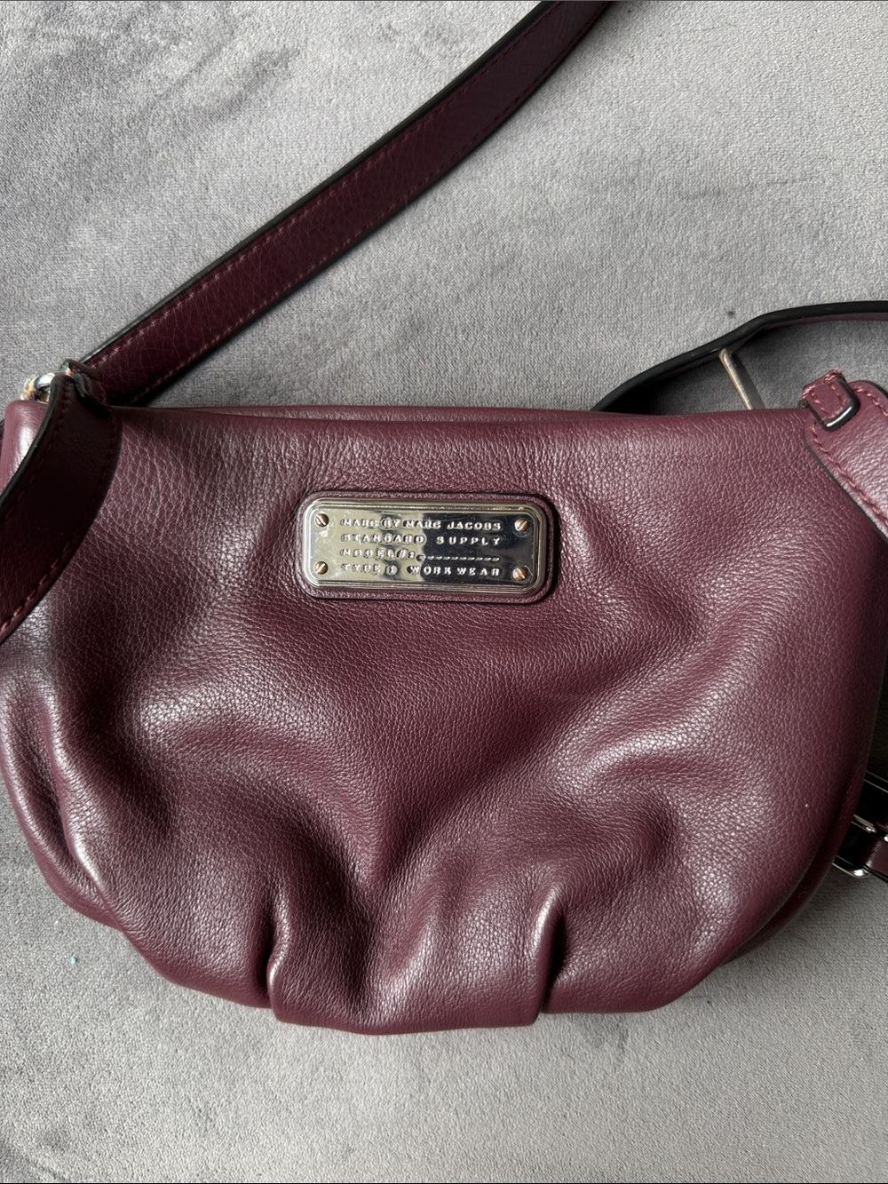 Marc Jacobs Deep Plum Leather Crossbody